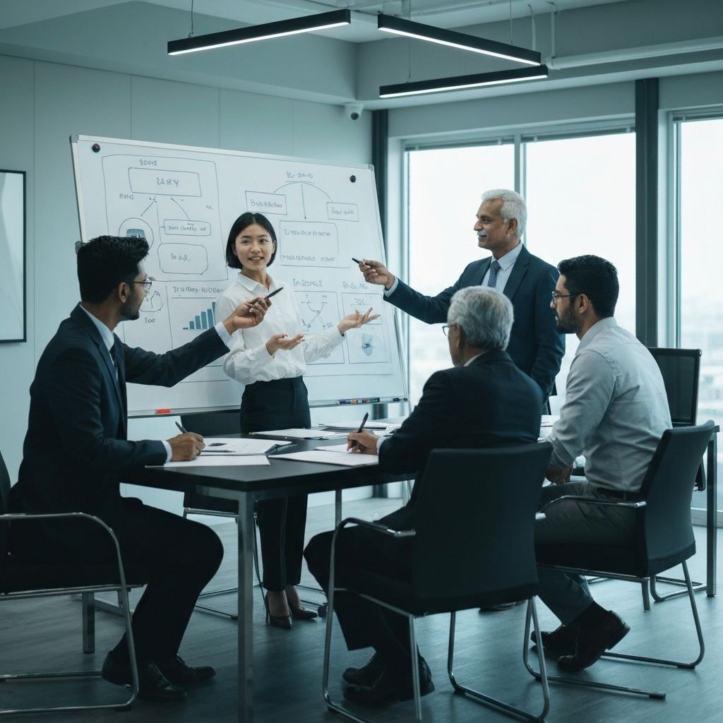 Professional team collaboration