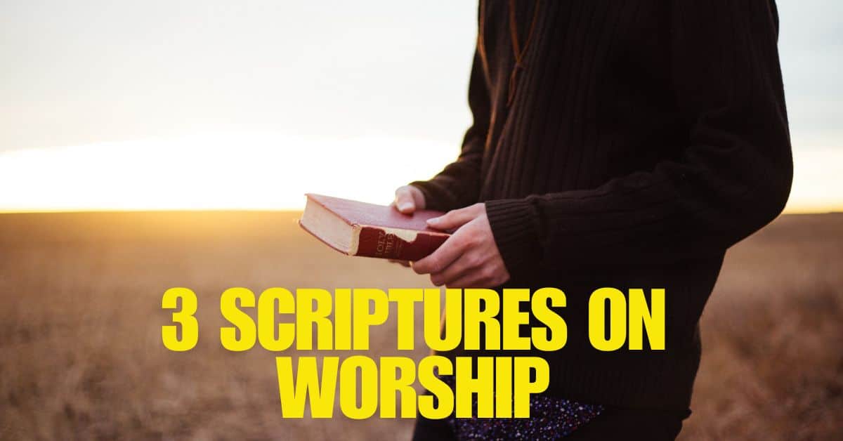 3 Scriptures on Worship